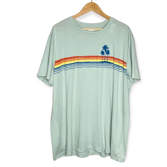 Old Navy Other - ✨NWT Old Navy Mint Green Soft Washed Palm Tree Short Sleeve Tee T-Shirt Size XXL
